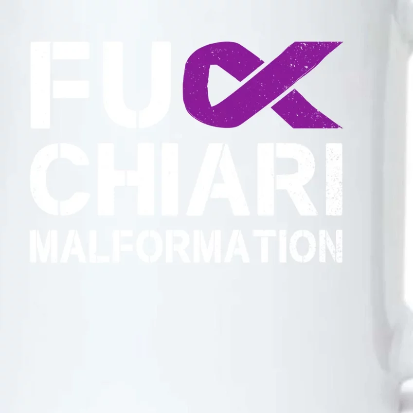 Fuck Chiari Malformation Awareness Purple Ribbon Warrior Gift Black Color Changing Mug