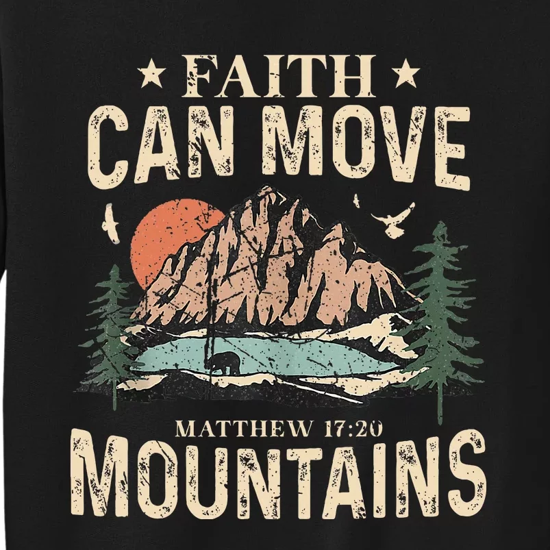 Faith Can Move Mountains Religious God Christian Women Sweatshirt