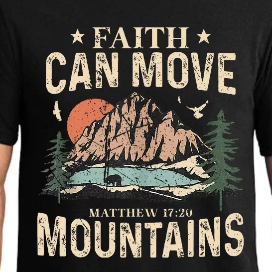 Faith Can Move Mountains Religious God Christian Women Pajama Set