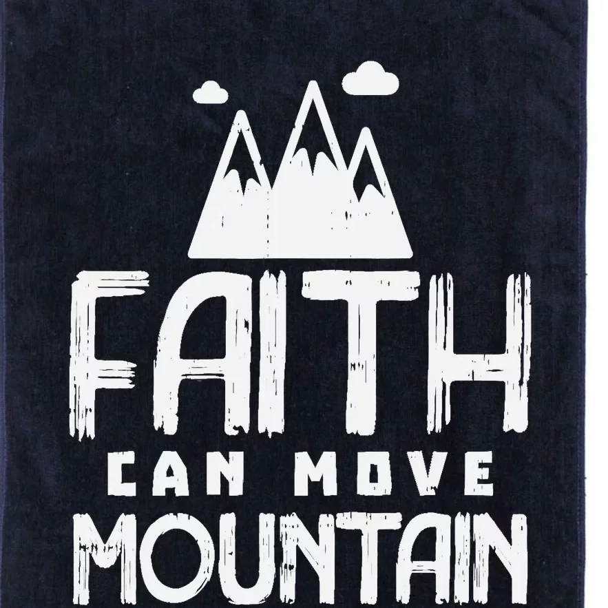 Faith Can Move Mountains God Jesus Religious Christian Gift Platinum Collection Golf Towel