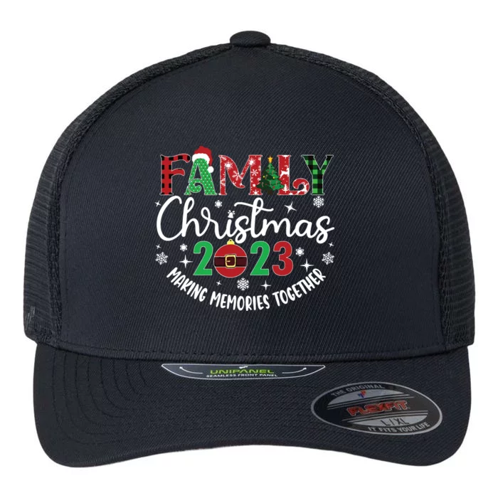 Family Christmas Making Memories Together Flexfit Unipanel Trucker Cap