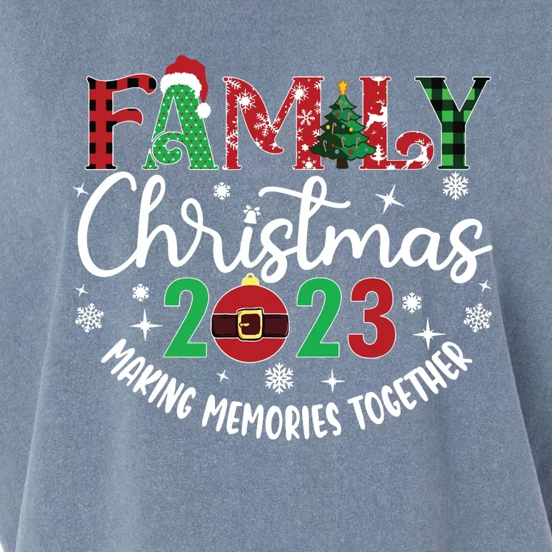 Family Christmas Making Memories Together Garment-Dyed Women's Muscle Tee