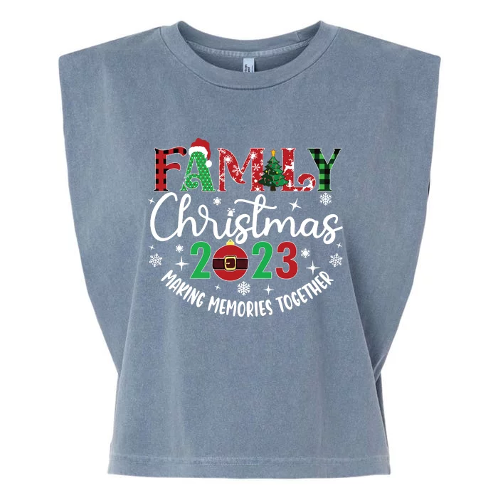 Family Christmas Making Memories Together Garment-Dyed Women's Muscle Tee