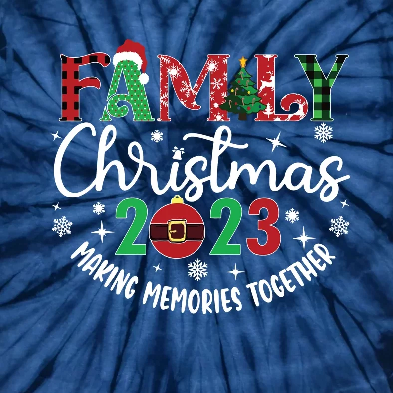 Family Christmas Making Memories Together Tie-Dye T-Shirt