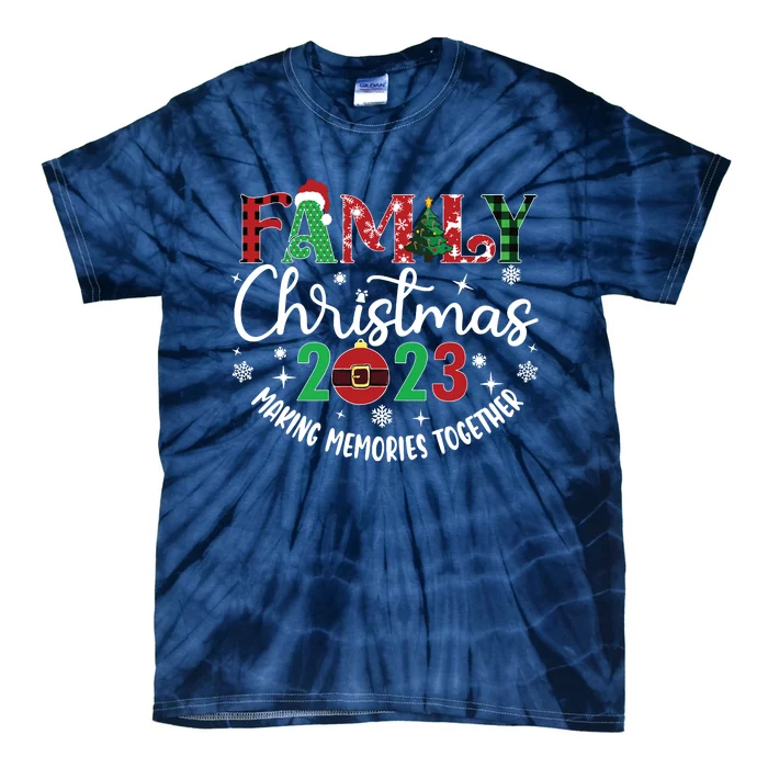 Family Christmas Making Memories Together Tie-Dye T-Shirt