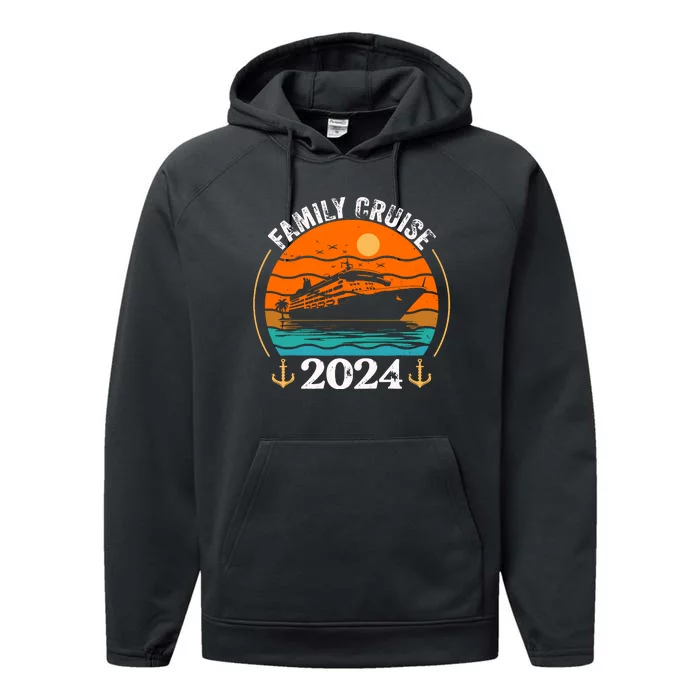 Family Cruise Matching 2024 Family Cruise Trip 2024 Performance Fleece Hoodie