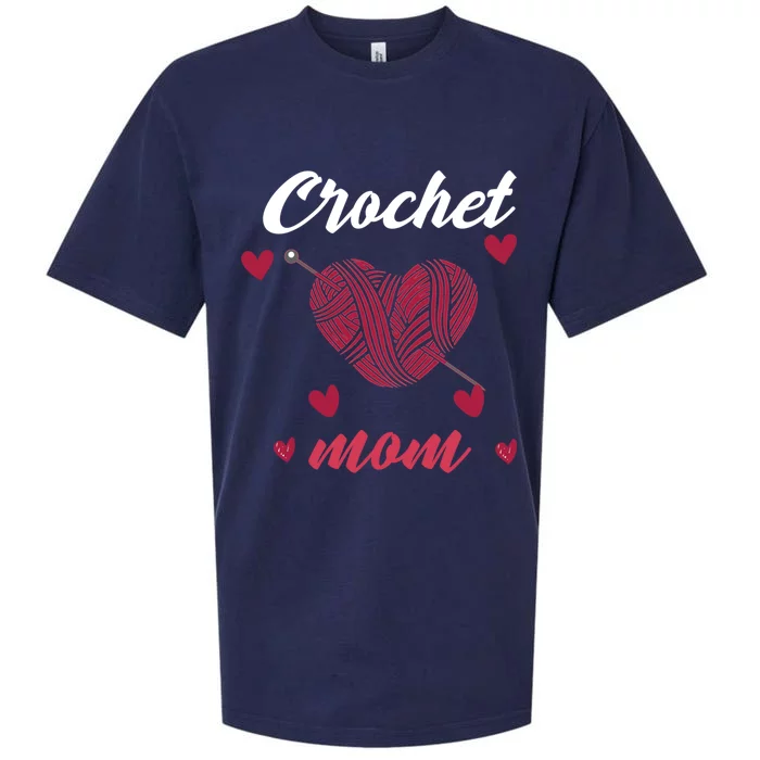 Funny Crochet Mom Crocheting Crocheter Yarn Lover Cool Gift Sueded Cloud Jersey T-Shirt