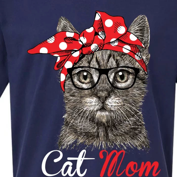 Funny Cat Mom For Cats Lovers Gift Sueded Cloud Jersey T-Shirt