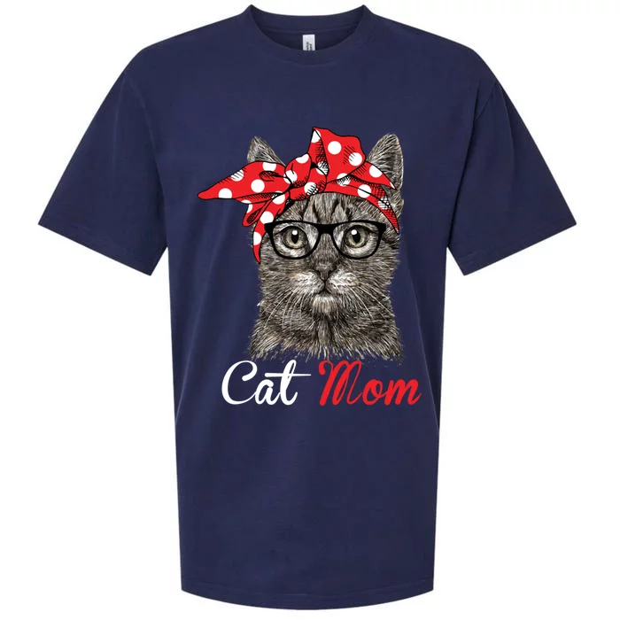 Funny Cat Mom For Cats Lovers Gift Sueded Cloud Jersey T-Shirt