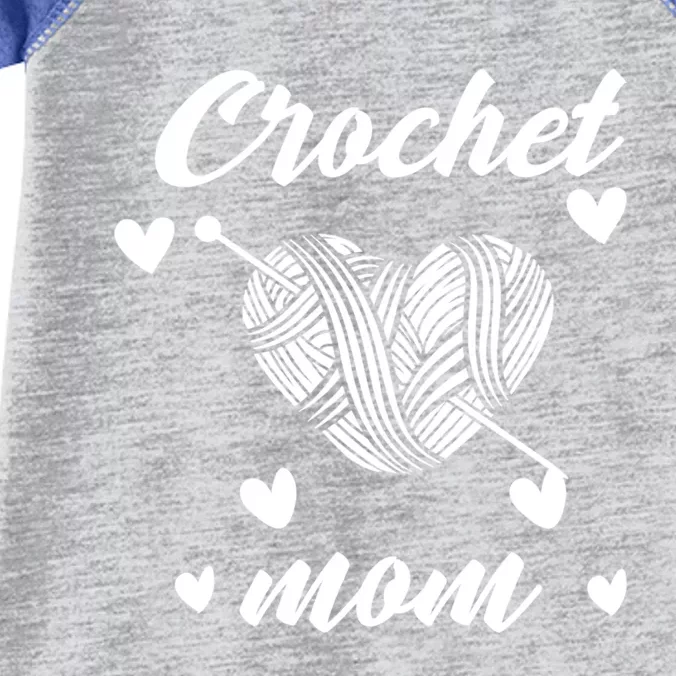 Funny Crochet Mom Crocheting Crocheter Yarn Lover Gift Infant Baby Jersey Bodysuit