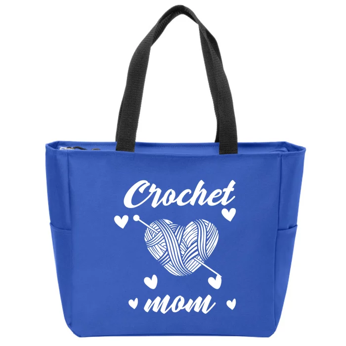 Funny Crochet Mom Crocheting Crocheter Yarn Lover Gift Zip Tote Bag