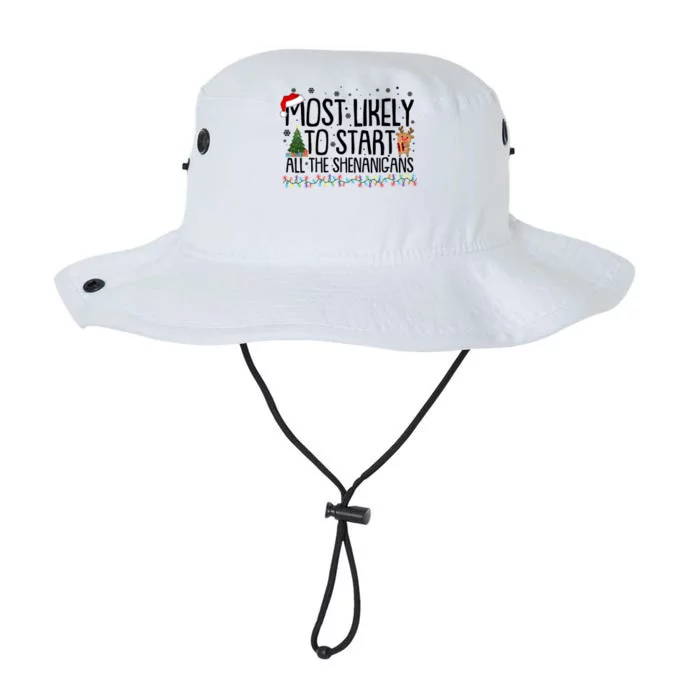 Funny Christmas Most Likely To Start All The Shenanigans Legacy Cool Fit Booney Bucket Hat