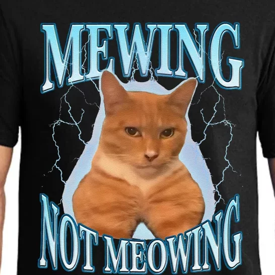 Funny Cat Meme With Meowing Looksmax Meowing Cat Pajama Set