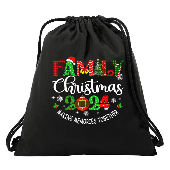 Funny Christmas Matching Outfit Xmas Squad Santa Group Gift Drawstring Bag