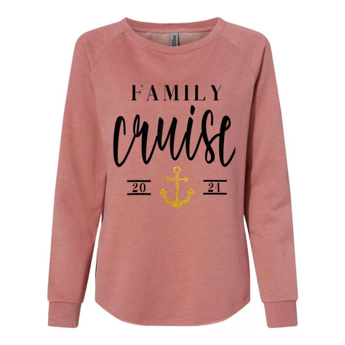 Family Cruise Matching 2024 tee Family Cruise Trip 2024 Womens California Wash Sweatshirt