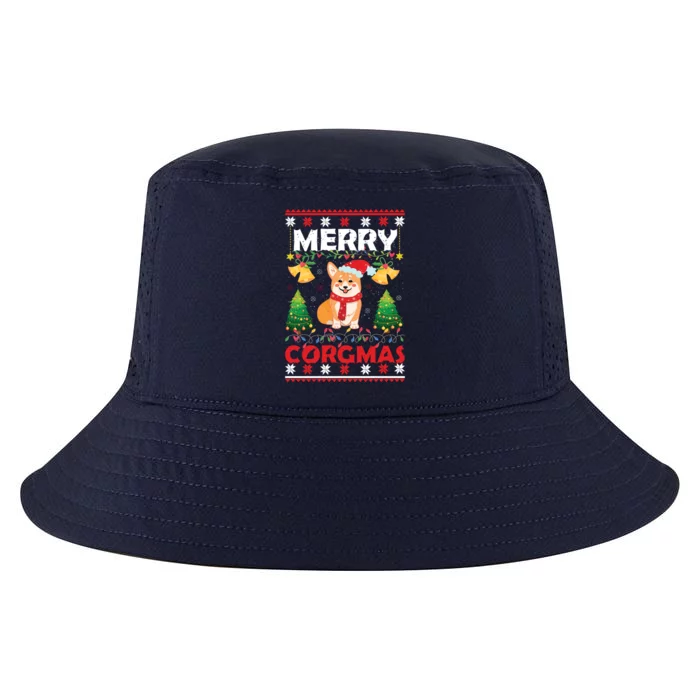 Funny Cute Merry Corgmas Ugly Christmas Sweater Cool Comfort Performance Bucket Hat