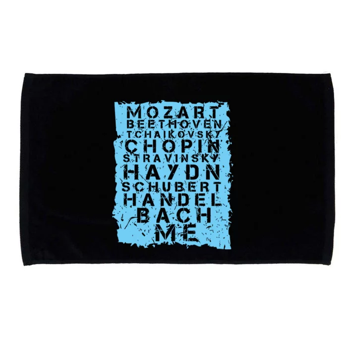 Famous Classical Music Composer Gift Musician Mozart Microfiber Hand Towel