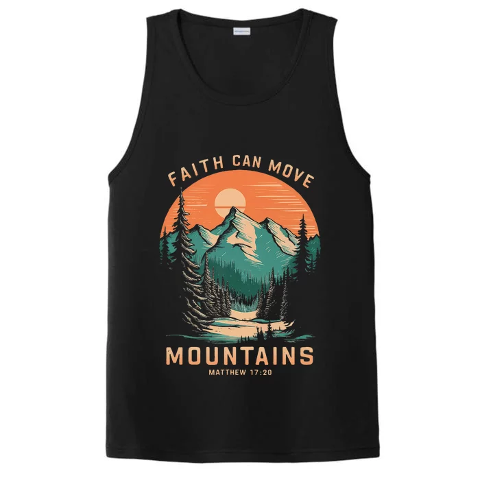 Faith Can Move Mountains Religious Christian Performance Tank