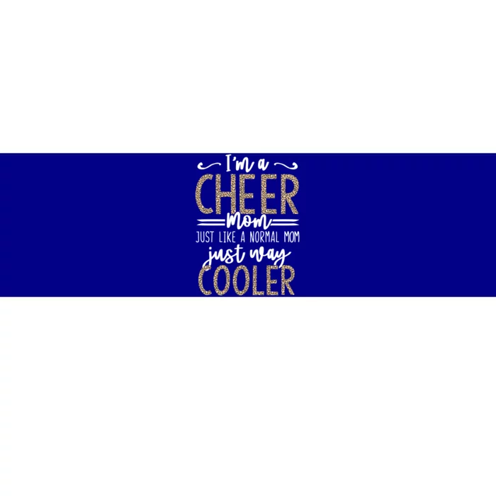 Funny Cheerleading Mother Leopard Cheetah Print Cheer Mom Meaningful Gift Bumper Sticker