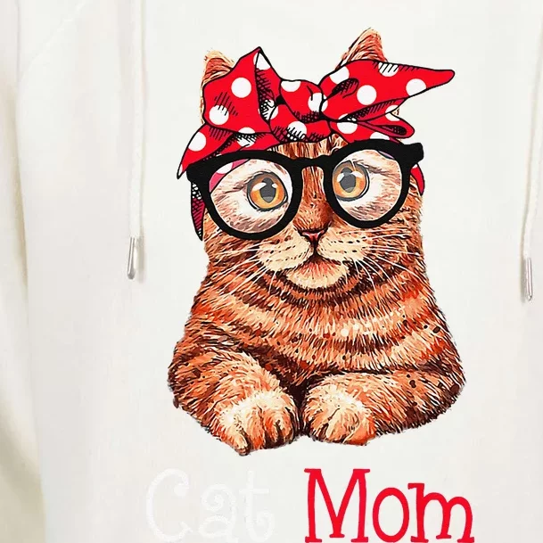 Funny Cat Mom Cat Lovers Mothers Day Mom Funny Mothers Gift Womens Funnel Neck Pullover Hood