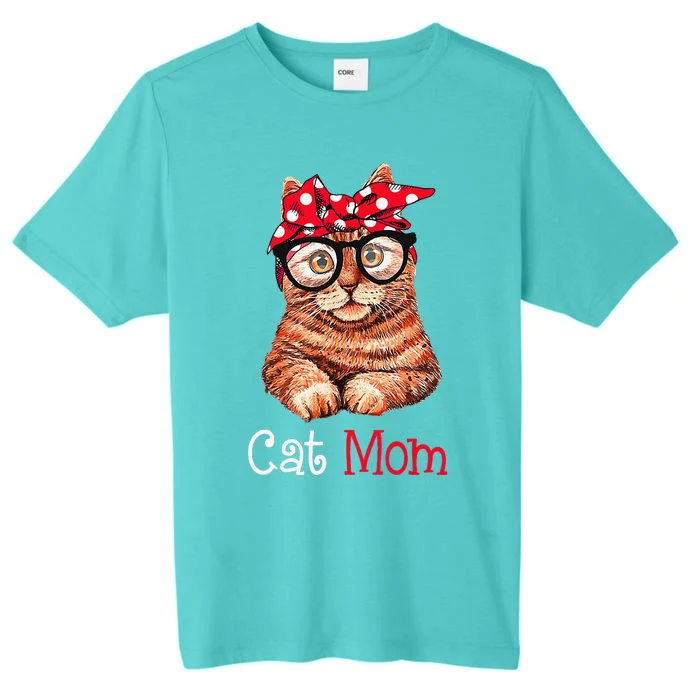 Funny Cat Mom Cat Lovers Mothers Day Mom Funny Mothers Gift ChromaSoft Performance T-Shirt