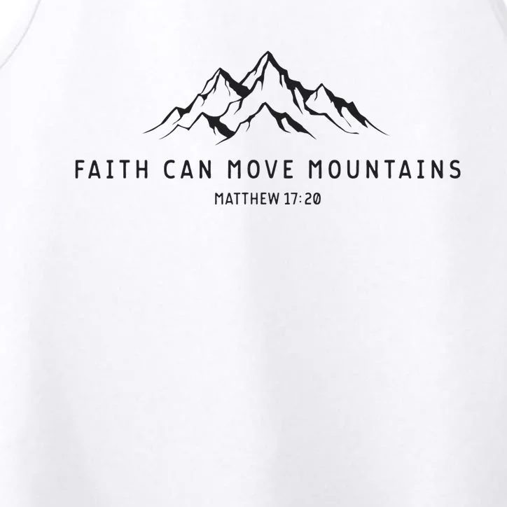 Faith Can Move Mountains Christian Religious Performance Tank