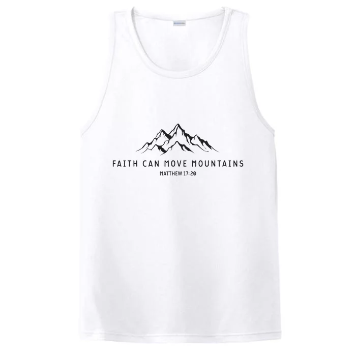 Faith Can Move Mountains Christian Religious Performance Tank