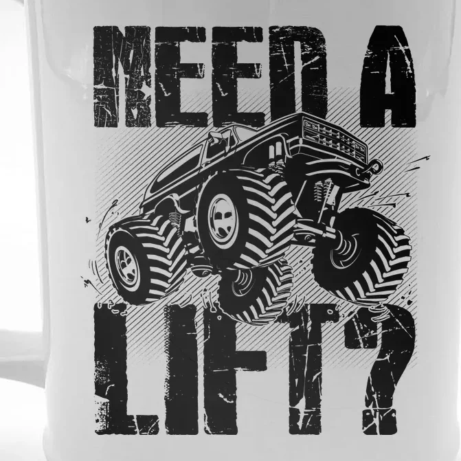 Funny Cool Monster Truck Need A Lift Front & Back Beer Stein