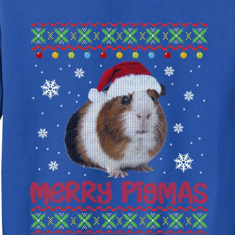 Funny Christmas Merry Pig Mas Light Matching Family Guinea Pig Sweatshirt