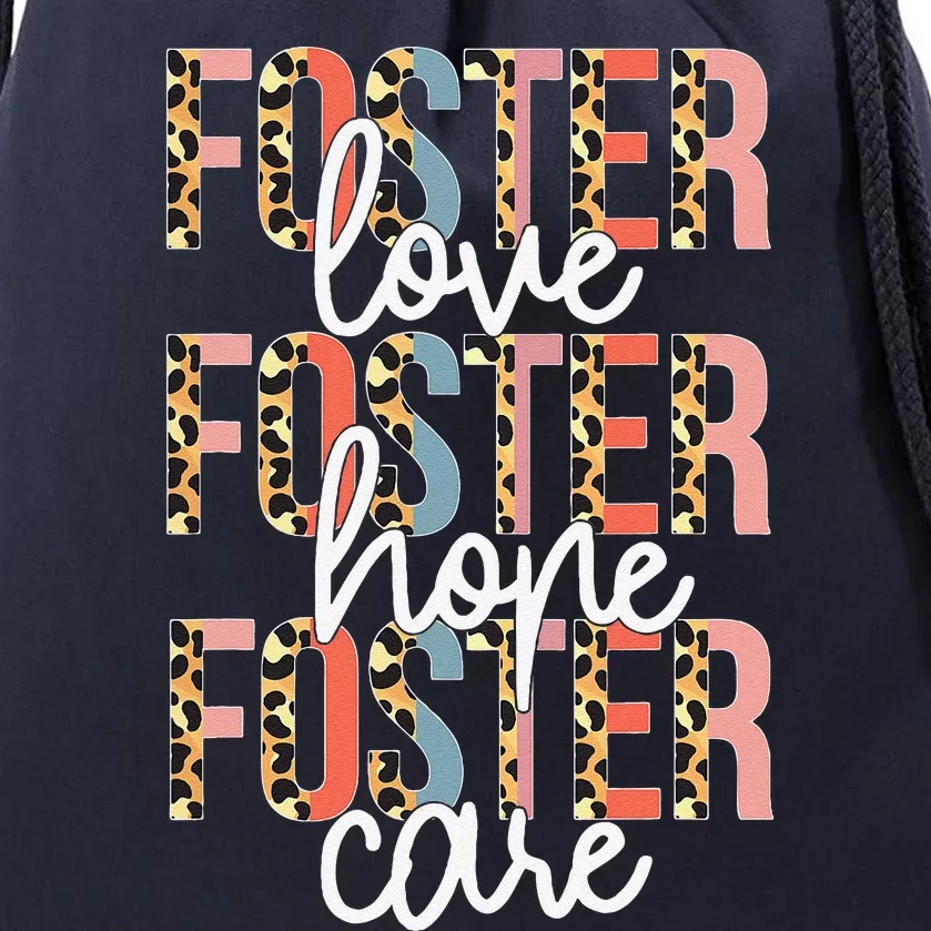 Foster Care Mothers Day Foster Mom Foster Love Get Attached Drawstring Bag