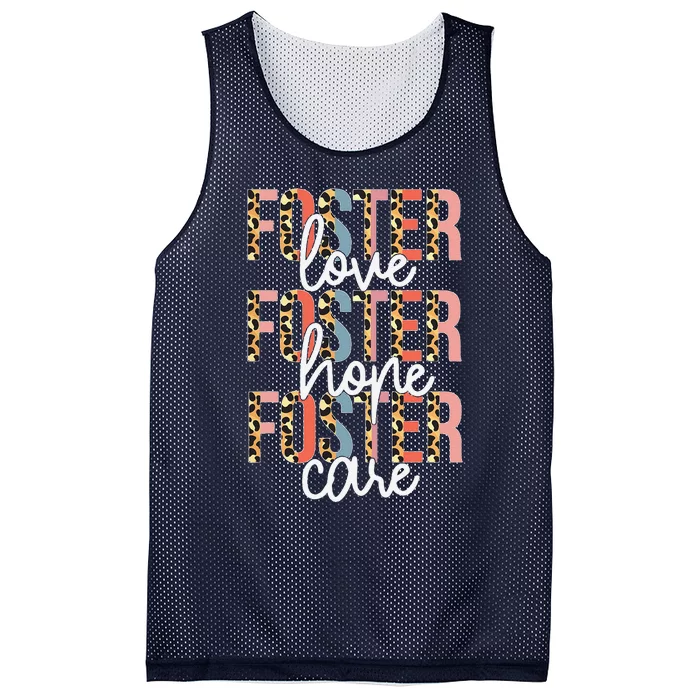 Foster Care Mothers Day Foster Mom Foster Love Get Attached Mesh Reversible Basketball Jersey Tank