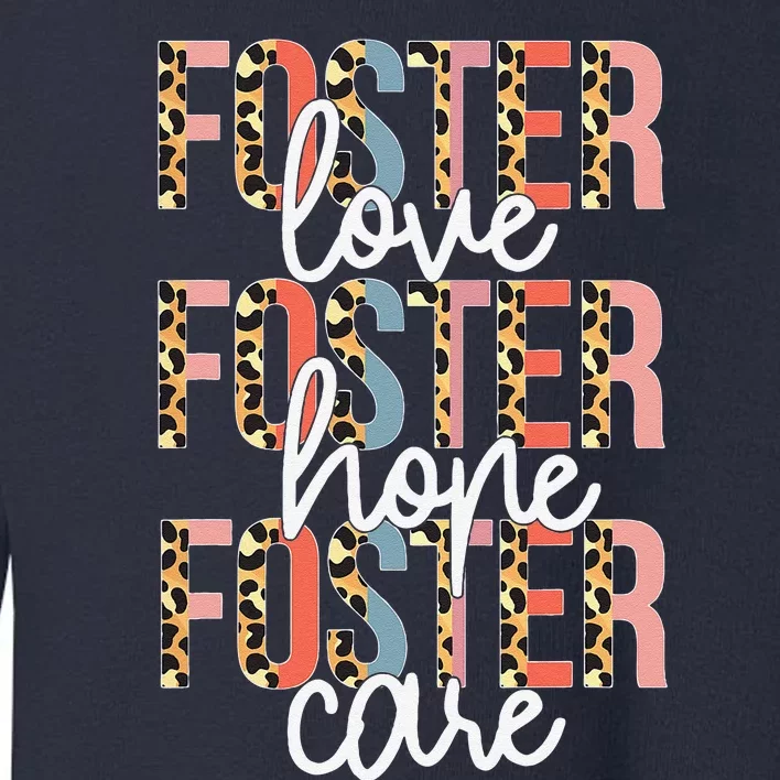 Foster Care Mothers Day Foster Mom Foster Love Get Attached Toddler Sweatshirt