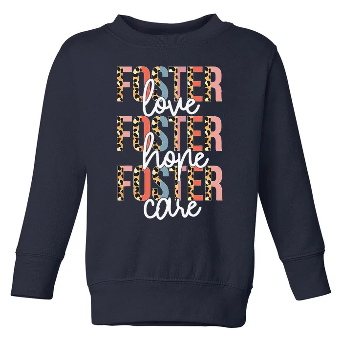 Foster Care Mothers Day Foster Mom Foster Love Get Attached Toddler Sweatshirt