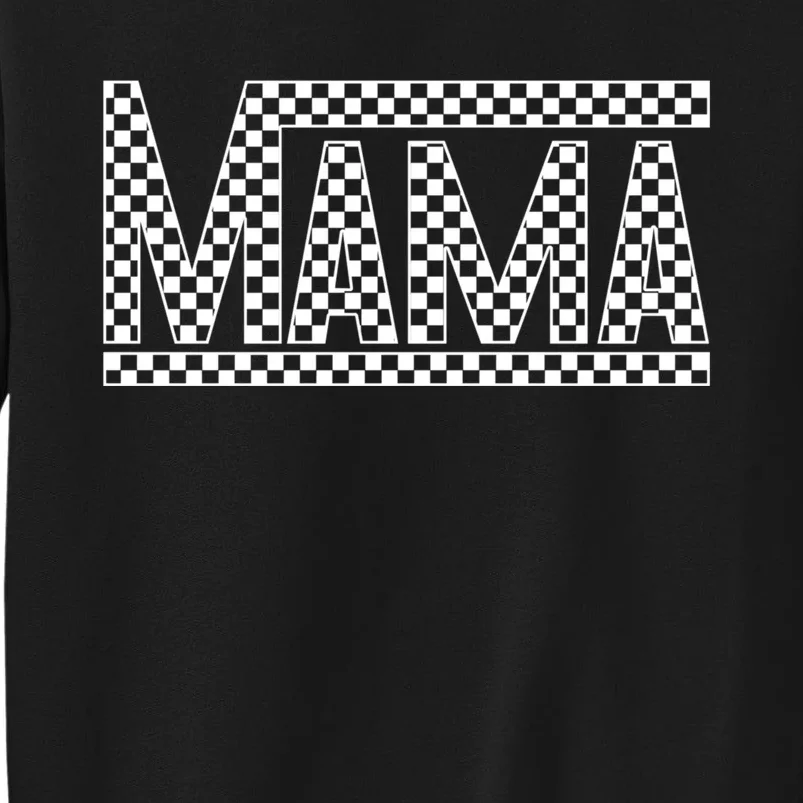 Funny Checkered Mama Black White Gift Women Sweatshirt