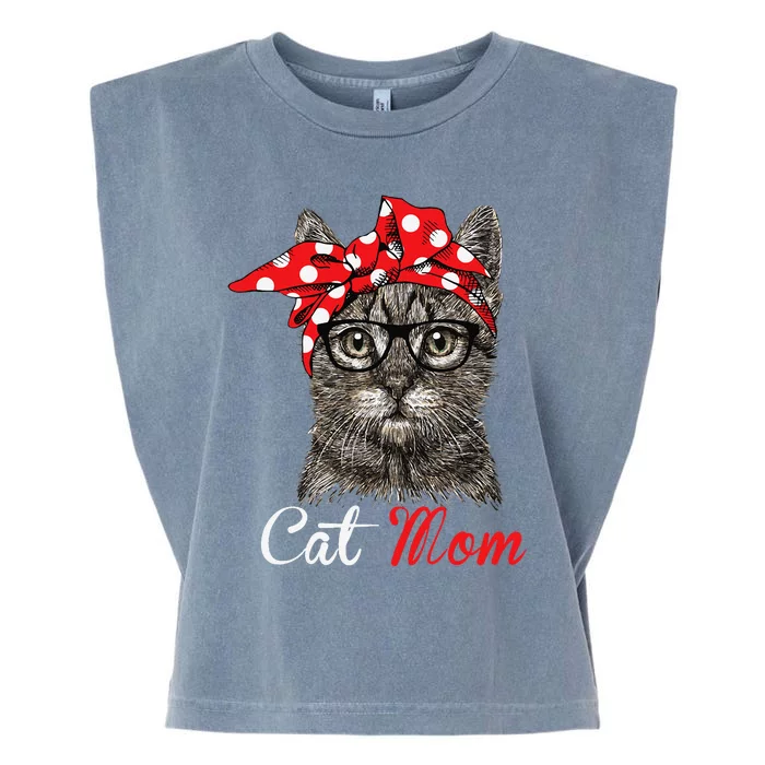 Funny Cat Mom For Cat Loversmothers Day Gift Garment-Dyed Women's Muscle Tee