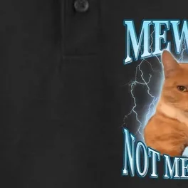 Funny Cat Meme Mewing Looksmax Meowing Cat Trend Dry Zone Grid Performance Polo