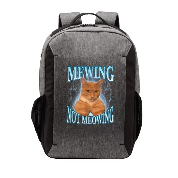 Funny Cat Meme Mewing Looksmax Meowing Cat Trend Vector Backpack