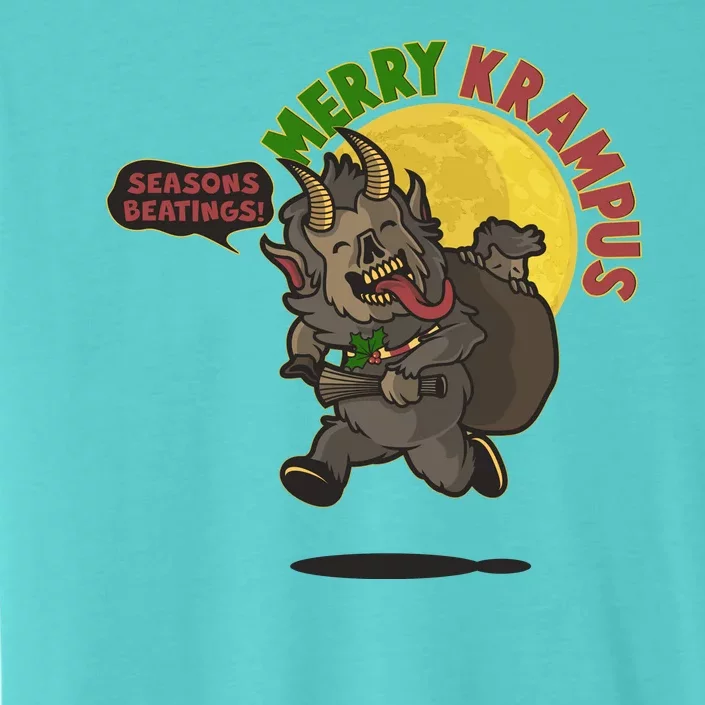 Funny Creepy Merry Krampus Seasons Beatings ChromaSoft Performance T-Shirt