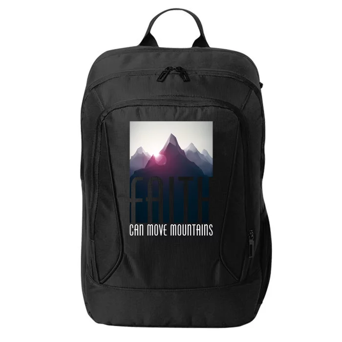 Faith Can Move Mountains City Backpack