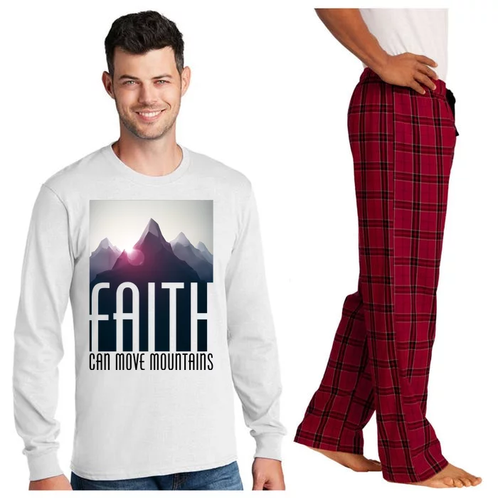 Faith Can Move Mountains Long Sleeve Pajama Set