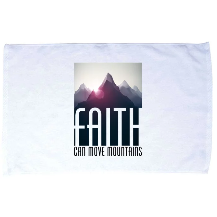 Faith Can Move Mountains Microfiber Hand Towel