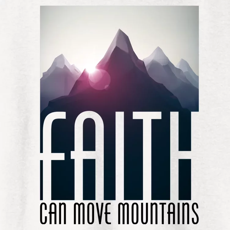 Faith Can Move Mountains Women's Crop Top Tee