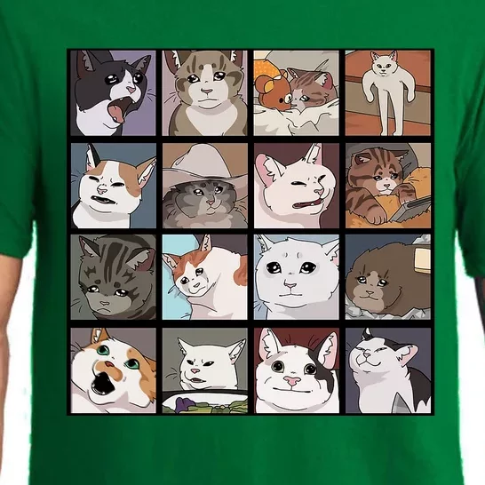 Funny Cats Meme Pajama Set