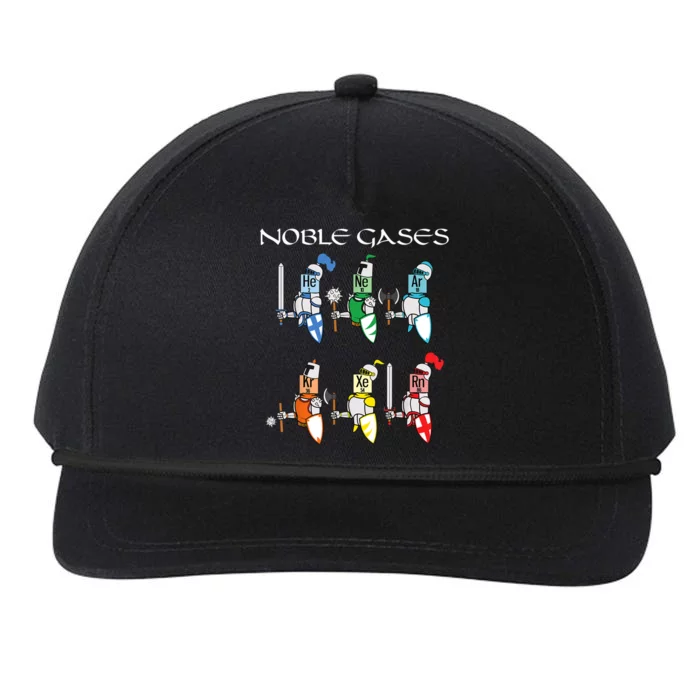 Funny Chemistry Medieval Science Noble Gases Knight Snapback Five-Panel Rope Hat