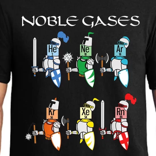 Funny Chemistry Medieval Science Noble Gases Knight Pajama Set