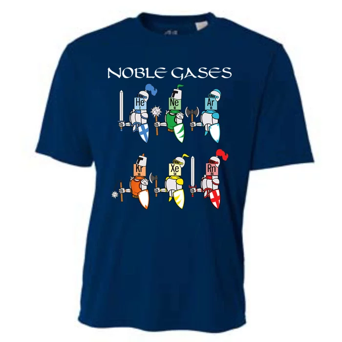 Funny Chemistry Medieval Science Noble Gases Knight Cooling Performance Crew T-Shirt