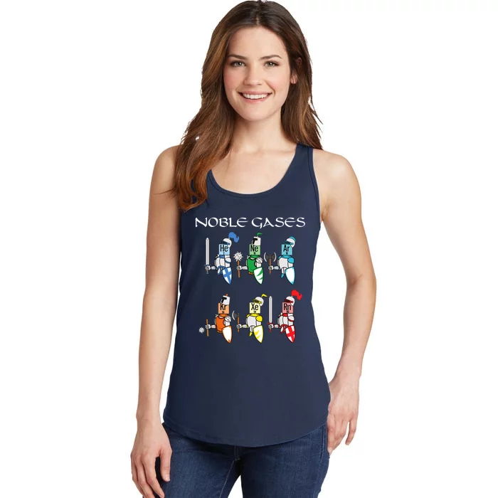 Funny Chemistry Medieval Science Noble Gases Knight Ladies Essential Tank