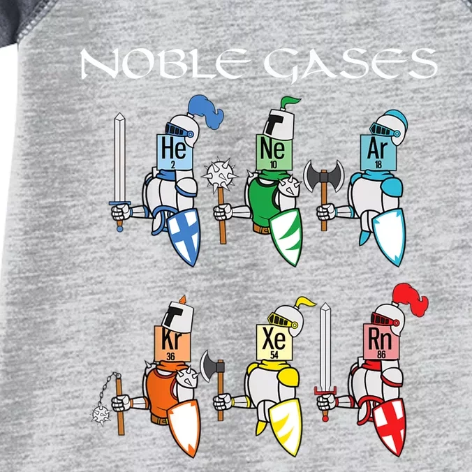 Funny Chemistry Medieval Science Noble Gases Knight Infant Baby Jersey Bodysuit