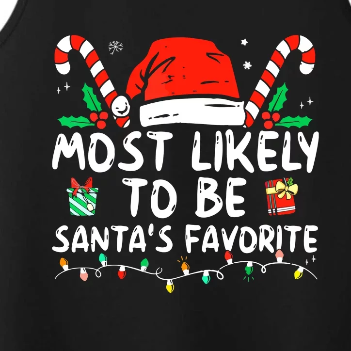 Family Christmas Most Likely To Forget The Hidden Presents Xmas Gift Performance Tank