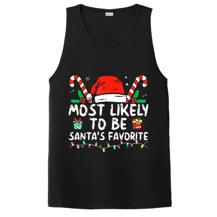 Family Christmas Most Likely To Forget The Hidden Presents Xmas Gift Performance Tank